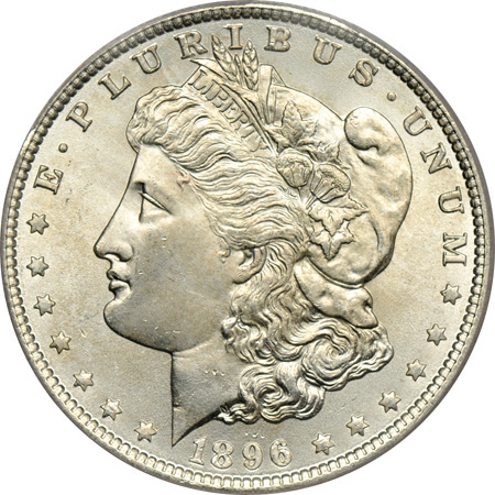 Four 1896, all PCGS MS-65.