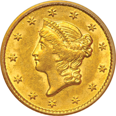 1853 PCGS MS-60 (green label).