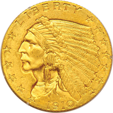 1910 PCGS MS-63 (rattler).