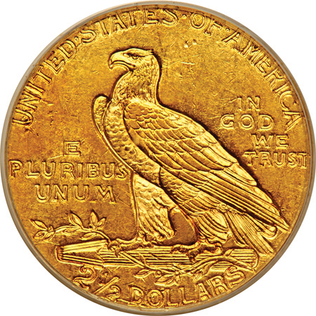 Six PCGS certified MS-62 Indian quarter-eagles.