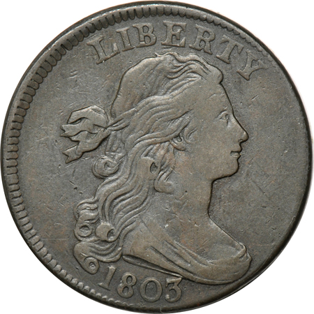 1803 Small Date, Small Fraction (S-253, R.2)). VF.