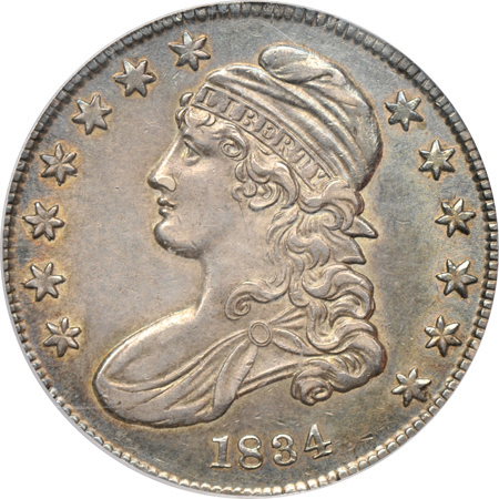 1834 Small Date, Small Letters (O-113, R.1) PCGS AU-55.