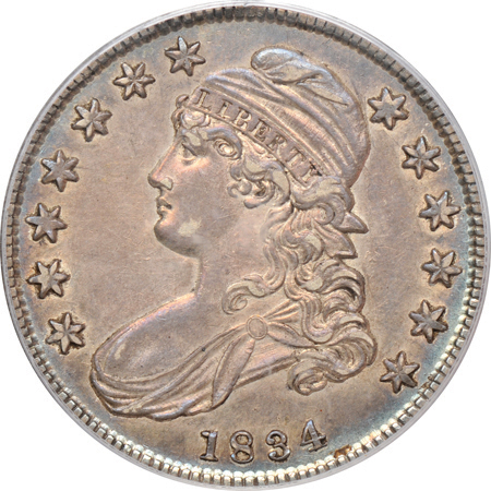 1834 Small Date, Small Letters (O-109, R.1) PCGS AU-53.