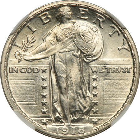 1918-D NGC MS-65 FH.