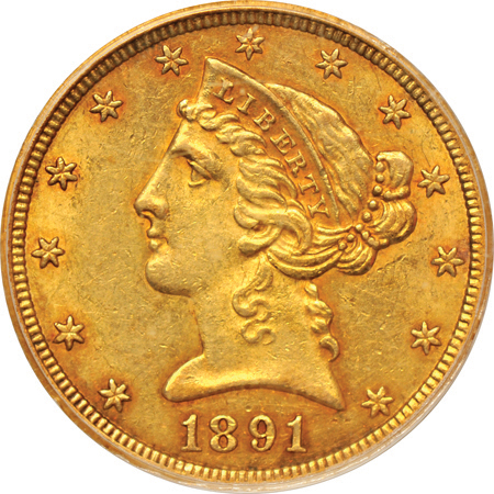 1891-CC PCGS AU-55.