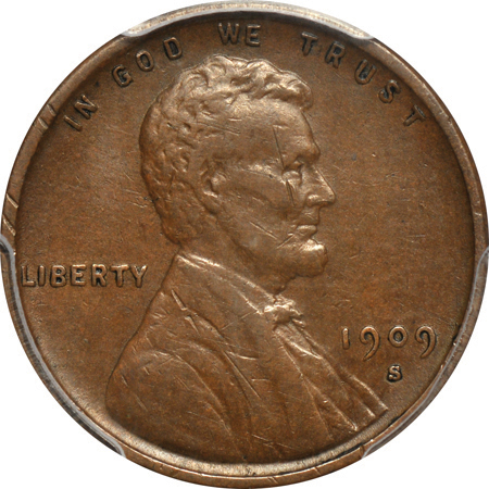 1909-S VDB. PCGS XF-40.