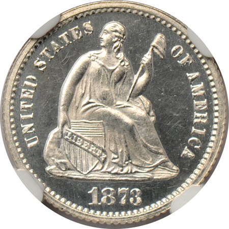 1873 NGC PF-65 CAMEO.