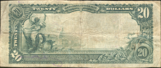 1902 $20.00. Herrin, IL Charter# 8670 Blue Seal. F.