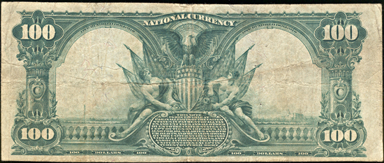 1902 $100.00. Morris, IL Charter# 1773 Blue Seal. VF.