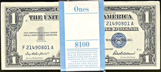 Pack of 1957 $1.00.  CHCU.