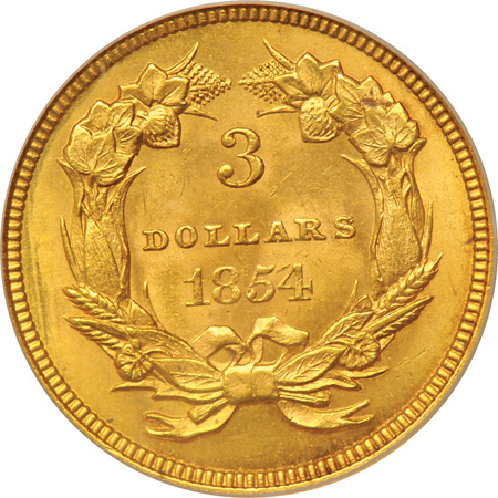 1854 PCGS MS-64 CAC.