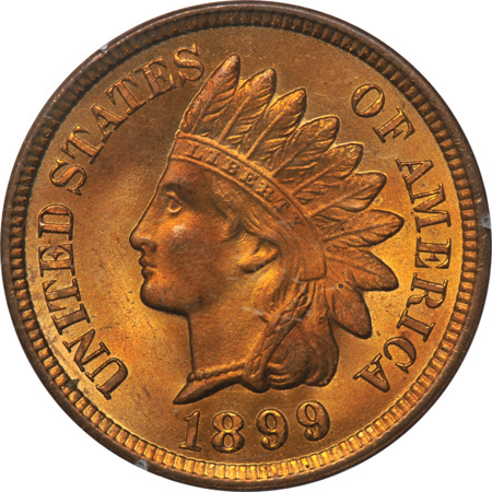 1899 PCGS MS-65RD (rattler).