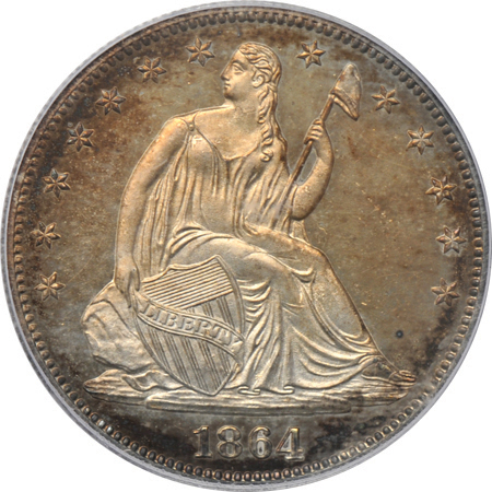 1864 PCGS PF-63.