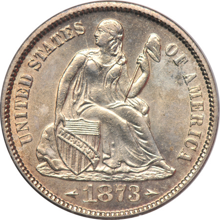 1873-S Arrows. PCGS MS-63.