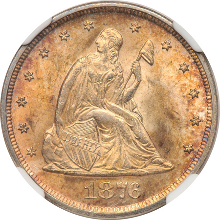 1876 NGC MS-65.