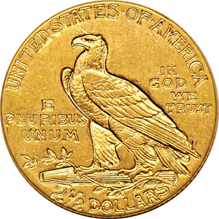 Eight AU Indian quarter-eagles.