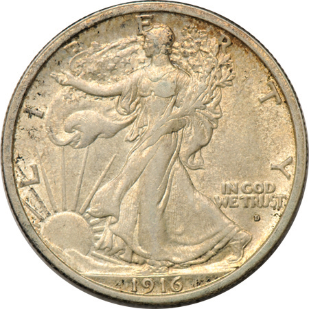 Complete collection of Walking Liberty half-dollars in a Dansco 7160 album.