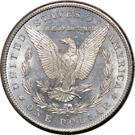 Forty 1880-S and twenty 1881-S Morgan dollars.