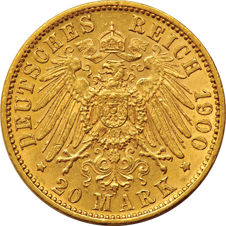 Germany - Collection of ten German State gold type coins.