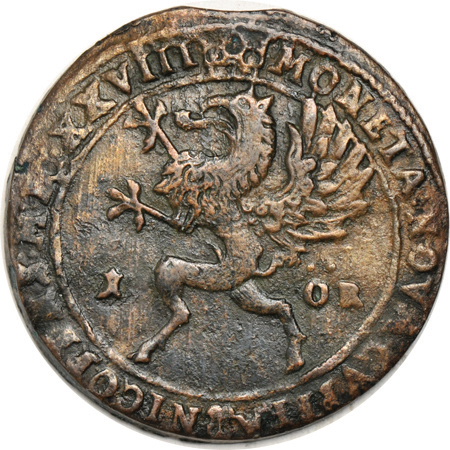 Sweden - Two 17th century Swedish Ore copper coins.