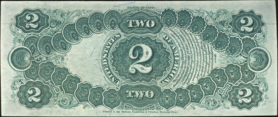 1880 $2.00.  Large Seal Red Numbers. AU.