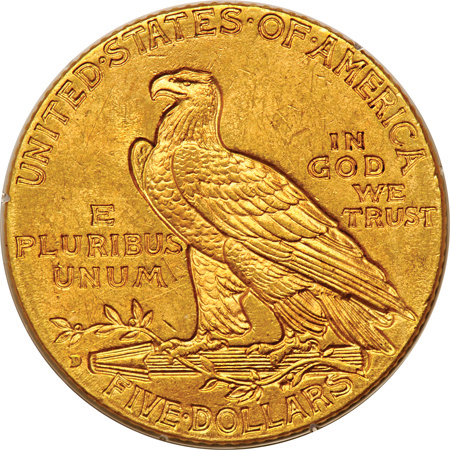 Six certified gold type coins.