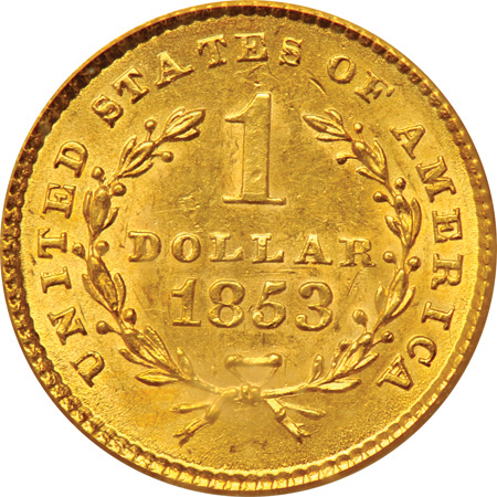 1853 PCGS MS-62.