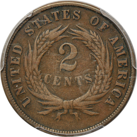 1872 PCGS Genuine (code 97/VF details/environmentally damaged.