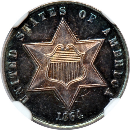 1864 NGC PF-64 CAC.