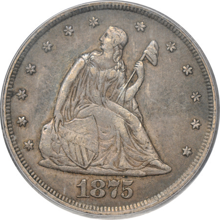 1875-CC PCGS XF-40.