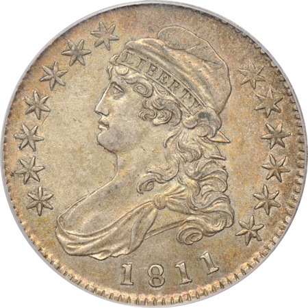 1811 (O-108, R.2) Small 8. PCGS AU-55 CAC.