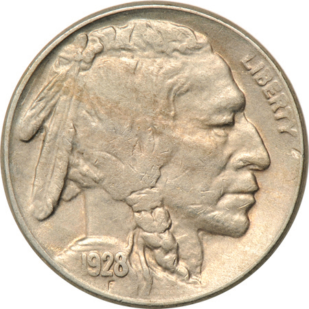 Seven XF/AU collector date Buffalo nickels.