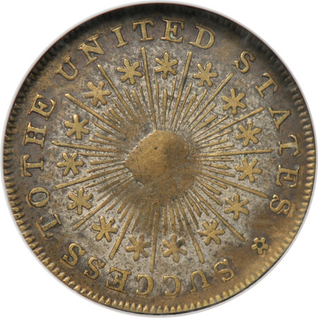  Washington-Success Token, small P.E..  NGC AU-55.