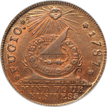 1787 New Haven Copper.  PCGS MS-65RB.