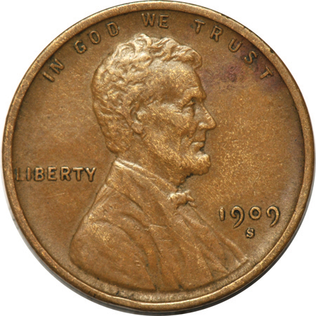 Collection of Lincoln cents 1909 V.D.B through 1944-D in an old-time Joseph Oberwise folder.