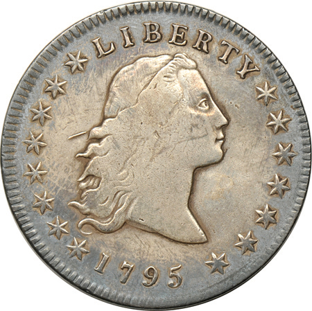 1795 2 Leaves (B-5, BB-27). VF details/cleaned/questionable color.