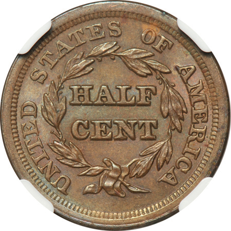 1853 (C-1) NGC MS-64+ BN CAC.