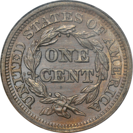 1852 PCGS MS-65BN CAC.