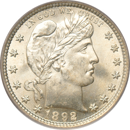 1892 PCGS MS-66.