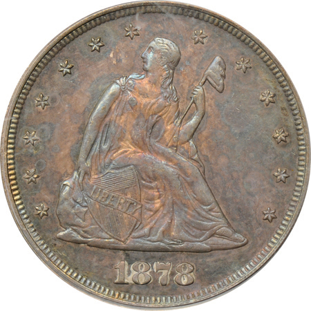 1878 PCGS PF-62 (green label).