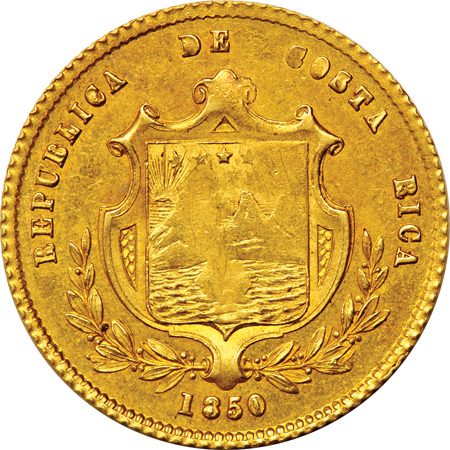 Costa Rica - 1850-JB 2-escudo Unc.