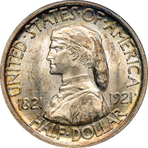 1921 Missouri. NGC MS-64 (no line).