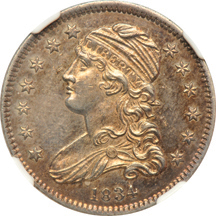 1834 (B-4) NGC MS-62.