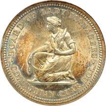 1893 Isabella Quarter. NGC MS-64 (no line).