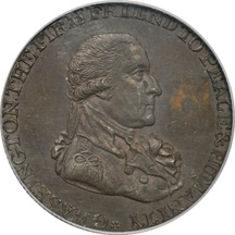 1795 Grate Token, Large Buttons, Reeded Edge. PCGS MS-63BN.