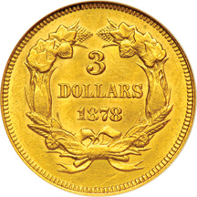 1878 ANACS MS-61.