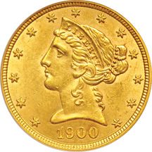 1900 PCGS MS-62.