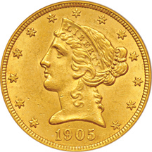 1905 PCGS MS-62.