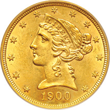 1900 PCGS MS-62.