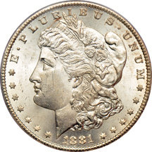 Two 1881-CC PCGS MS-64.